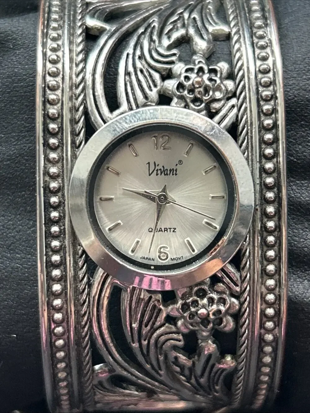 Vivani Silver Tone Women’s Bangle Watch